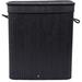 Bay Isle Home™ Bamboo Double Laundry Sorter Bamboo in Black | 24 H x 21.5 W x 13.7 D in | Wayfair E288EA9C6A354411939A49F380465433