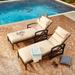 PATIO FESTIVAL Outdoor Chaise Lounger Cushions (2-Pack)