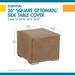 Duck Covers Essential Square Patio Ottoman or Side Table Cover