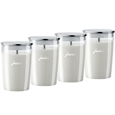 Jura Glass Milk Container (Pack of 4) - Clear