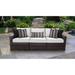 kathy ireland River Brook 3 Piece Outdoor Wicker Patio Furniture Set 03c