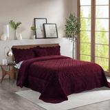 FauxFur Quilted Tatami 4-piece Bedspread Set