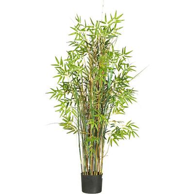Silk 5-foot Bamboo Grass Plant - Green