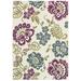 White 27 x 0.03 in Area Rug - Winston Porter Dimmick Floral Ivory Multicolor Indoor Outdoor Area Rug Polypropylene | 27 W x 0.03 D in | Wayfair