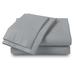 Eider & Ivory™ 100% 300TC Ultra-Soft & Silky Wrinkle-Resistant Sheet Set 100% Cotton/Sateen in Gray | Full | Wayfair