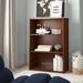 Lark Manor™ Arisztid 35.25" H x 24.5" W Standard Bookcase Wood in Brown | 35.25 H x 24.5 W x 11.5 D in | Wayfair 9201FD9FB2CA46C787904D72750A1438