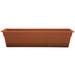 August Grove® Leadore Plastic Window Box Planter w/ Saucer Tray Resin/Plastic in Brown | 5.7 H x 7.5 D in | Wayfair