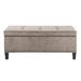 Lark Manor™ Karter Button Tufted Soft Close Storage Bench Polyester in Brown | 18 H x 42 W x 18 D in | Wayfair 9335160EE1E2484F8B65DE8BC4BBBE58