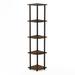 Red Barrel Studio® Delrosario 11.6" W Plastic Corner Bookcase Wood in Brown | 11.6 W x 11.6 D in | Wayfair 0459D96BD34A4E6D913BEA1D64D0CCA2