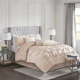 Mercer41 Celino 7 Piece Tufted Comforter Set Polyester/Polyfill/Microfiber in Pink/Yellow | Cal. King Comforter + 6 Additional Pieces | Wayfair