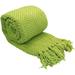Dakota Fields Gerth Blanket Polyester in Green | 60" W x 80" L | Wayfair 9CA3DB47239745229C3025C4B39FBD7B