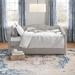 Canora Grey Abhinandan Twin Daybed w/ Trundle Upholstered/Polyester in Gray/Brown | 38.19 H x 44.09 W x 81.5 D in | Wayfair TRPT4570 43989796