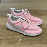 Nike Shoes | Girls Nike Roshe Pink Sneakers Size 4.5 Euc | Color: Pink/White | Size: 4.5g