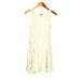 Free People Dresses | Free People Floral Beige Sheer Lace Dress Sz Xs P | Color: Cream | Size: Xs