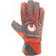 UHLSPORT Equipment - Torwarthandschuhe Tensiongreen Soft SF TW-Handschuh, Größe 8,5 in dark grau/fluo rot/weiß