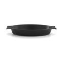 Samuel Groves - Enamel Cast Iron Gratin Dish, 36cm, Black By Chabrias LTD