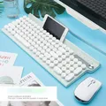 Ensemble clavier et souris sans fil LT500 jeu de clavier Punk muet Rechargeable pour PC de bureau