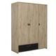 Armoire 3 portes 1 tiroir style industriel