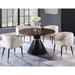 Best Master Furniture 5 Piece Round Oak Dining Set