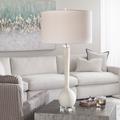 Uttermost Kently 34" High White Marble Long Neck Table Lamp