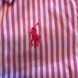 Polo By Ralph Lauren Dresses | 12 M Candy Striped Polo Ralph Lauren Shirt Dress | Color: Pink | Size: 12mb