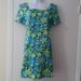 Lilly Pulitzer Dresses | Floral Lilly Pulitzer Dress | Color: Blue/Green | Size: 10