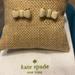 Kate Spade Jewelry | Classic Kate Spade Cream And Gold Bow Earrings | Color: Cream/Gold | Size: Os