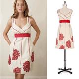 Anthropologie Dresses | Anthropologie Floreat Coral Way Dress | Color: Red/White | Size: 2