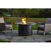 Red Barrel Studio® Aluminum Propane Gas Fire Pit Aluminum in Black/Gray | 24.5 H x 44 W x 44 D in | Wayfair 635F73ED76D740F7B38A164A6B72C92D