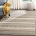 White 108 x 0.4 in Area Rug - Union Rustic Jacques Striped Handmade Flatweave Wool/Beige Area Rug Cotton/Wool | 108 W x 0.4 D in | Wayfair