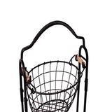 Red Barrel Studio® 3-Tier Wire Basket Stand w/ Removable Baskets - Kitchen Organizer | 49 H x 16 W x 11 D in | Wayfair