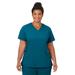 Plus Size Women's Jockey Scrubs Women's Favorite V-Neck Top by Jockey Encompass Scrubs in Caribbean (Size M(10-12))