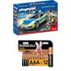 PLAYMOBIL City Action 70067 Porsche 911 Carrera 4S Polizei, ab 4 Jahren + Duracell Plus AAA Alkaline-Batterien, 12er Pack