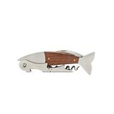 Wood & Stainless Steel Fish Corkscrew by Foster & Rye