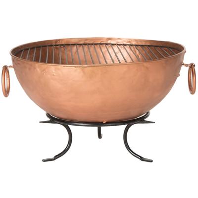 SAFAVIEH Bangkok Copper/ Black Fire Pit - 32" x 32" x 19"