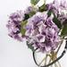 FloralGoods Silk Hydrangea Stem in Light Purple 18" Tall