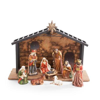 Kurt Adler 10-piece Small Porcelain Nativity Set