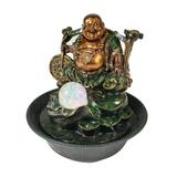 Fountain-Lucky Buddha With Spinning Ball/Rgb LED