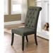 Sheila Farmhouse Tufted Fabric Dining Chairs (Set of 2) by Furniture of America