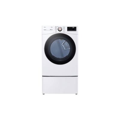 LG 7.4 cu.ft. Ultra Large Capacity Electric Dryer with Sensor Dry, TurboSteam Technology and Wi-Fi Connectivity, White
