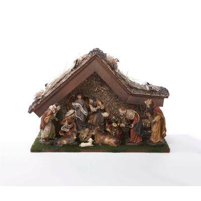 Kurt Adler 12-Inch Nativity Set with Stable and 10 Figures