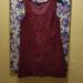 Athleta Dresses | Athleta Burgundy Shayla Printed Ponte Knit Dress | Color: Red | Size: M