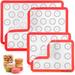 Zulay Kitchen Zulay Set of 4 Baking Mat - Macaron Baking Mats w/ Pre-printed Template Design - Non Stick | 12 H x 1.6 W x 2.4 D in | Wayfair