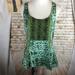 Anthropologie Tops | Anthropologie Tiny Batik Print Embellished Tank, M | Color: Green | Size: M