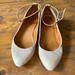 Madewell Shoes | Madewell 1” Wedge Nude Suede With Ankle Strap | Color: Cream/Tan | Size: 9