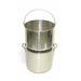 42Qt Stainless Steel Stock Pot with Steamer Basket