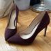 Nine West Shoes | Like New Nine West Maroon Suede Heels | Color: Purple | Size: 7.5