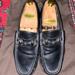 Gucci Shoes | Mens Black Gucci Calfskin Horsebit Loafer | Color: Black/Silver | Size: 7.5