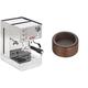 Lelit Anna PL41LEM semi-professionelle Kaffeemaschine, Cappuccino und Kaffee-Pads-Edelstahl-Gehäuse, Stainless Steel, 2 liters, silber & Motta 00668/00 Kuche Tamper Halter aus Holz, Braun