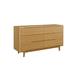 Currant Six Drawer Double Dresser in Caramelized Finish- Greenington G0030CA